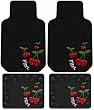 Cherry Hearts Flirt - 4 Pc Front & Rear Floor Mats Set