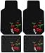 Cherry Hearts Flirt - 4 Pc Front & Rear Floor Mats Set