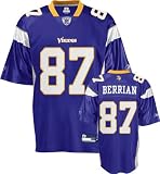 Bernard Berrian Jersey: Reebok Purple Replica #87 Minnesota Vikings Jersey - Small