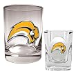 Buffalo Sabres NHL Rocks Glass & Square Shot Glass Set - Primary Logo by Great American Products