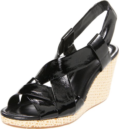 Cole Haan Sandals Cole Haan Women's Air Dinah 85 Wedge Sandal,Black Patent,7 B US