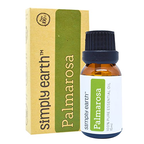 Palmarosa Essential Oil by Simply Earth - 15 ml, 100% Pure Therapeutic Grade