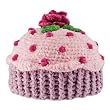 Adorable Chenille Pink Cupcake Baby Beanie HandKnit Hat 1~2 Years