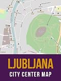 Ljubljana, Slovenia City Center Street Map