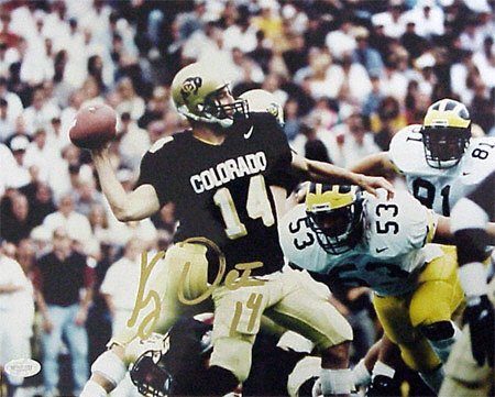 Buy Koy Detmer Colorado Buffaloes 8x10 Autographed Photograph by Mounted Memories