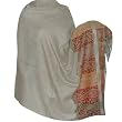 Paisley Shawl Wool Floral Embroidered Wrap 84 x 40 inches (psley366)