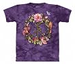 The Mountain Peace Roses Short Sleeve T-shirt