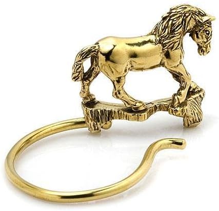 New Mustang Wild Horse Gold Brass Keyring Key Chain Keychain