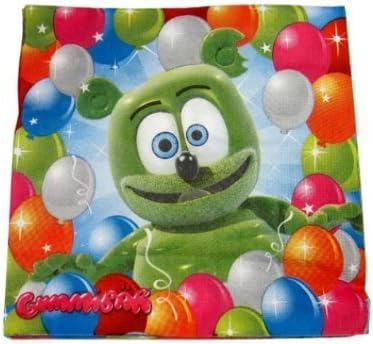 Gummib?r The Gummy Bear 9.5 Birthday Party Drink Napkins - Party Supplies by Gummybear International