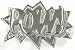 POW Ring Two Finger Hip Hop Style Silver POW Ring Two Finger Hip Hop Style Silver