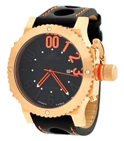 Adee Kaye #AK7210-MRG Men's Rose Gold Tone Mondo G2 Collection Self Winding Automatic Watch