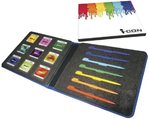 DS Game Carry Case With Rainbow Stylus Pack