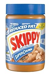 Skippy Peanut Butter, Reduced Fat Super Chunk, 16.3-Ounce Jars (Pack of 6)