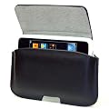 ABZ-S Echtleder Quer Tasche f�r iPhone mit R�ckschale/Bumper