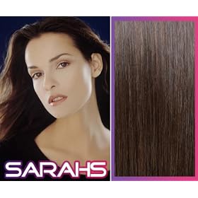 18 inch Dark Brown (2). Full Head. Clip in Human Hair Extensions. High quality Remy Hair!. 120g Weight