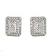 Earrings With Genuine Clean Diamonds Two tone Gold Length 15mm