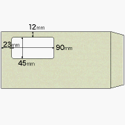 【クリックで詳細表示】ヒサゴフォーム 窓つき封筒グレー(1000枚入) MF05T