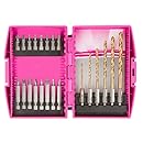 The Original Pink Box PB22DBS 22-Piece Pink Drill and Drive Bits Set
