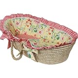 Personalized Flirty Flowers Moses Basket