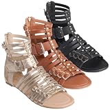 Journee Collection Womens Gladiator Sandals