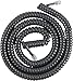 Power Gear Coiled Telephone Cord, 4 Feet Coiled, 25 Feet Uncoiled, Phone Cord works with All Corded Landline Phones, For Use in Home or Office, Black, 76139