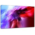 Colour Neon Splash Abstract Canvas Art Print Poster