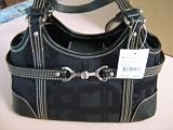Etienne Aigner Dorchester Mini Bag - Black Signature Jacquard Logo Fabric