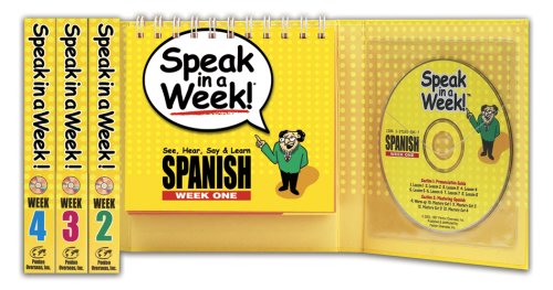 Speak in a Week!: See, Hear, Say & Learn Spanish: 4 week Set (Spanish Edition) under Spanish in The Books Store