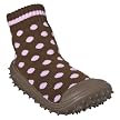 Pre-Walk Girls' Skidders Adelice Polka Dot Sock Shoes - Brown