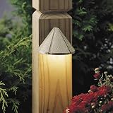 Kichler Lighting 15765BE LED Mini Deck Light Low Voltage Deck and Patio Light, Beach