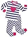 shelry Girls Pajamas for Christmas Children Heart Clothes Size 6 Years Purple