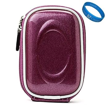Purple Candy Camera Case Accessory for Sony Cyber-shot DSC-WX150 DSC-W690 DSC-TX66 DSC-TX20 DSC-TX200V DSC-WX50 DSC-WX70 DSC-W610 DSC-W620 DSC-W650 DSC-WX30 DSC-TX55 DSC-W550 DSC-TX100V DSC-TX10 DSC-WX10 DSC-WX9 DSC-W510 DSC-W530 DSC-W560 Compact Digital Camera