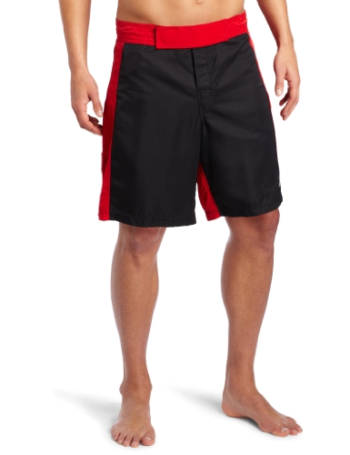 Soffe xt-46 men s mma short black/red medium