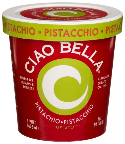 Ciao Bella Pistachio Gelato, 16-Ounce Cups (Pack of 4) by CIAO BELLA