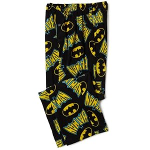 Buy Briefly Stated Mens Batman Logo Fleece Pant by Briefly Stated
