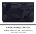 FYY Business Card Holder, Handmade Premium Leather Business Name Card Case Universal Card Holder with Magnetic Closure (Hold 30 pics of Cards) Black