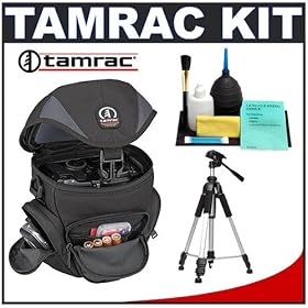 Tamrac 5515 Adventure Zoom 5 Camera Bag Holster Case (Gray) + Tripod + Accessory Kit for... by Tamrac
