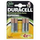 Duracell Supreme Rechargeable AAA 1000mAH Batteries Pack of 4 HR03