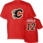Jarome Iginla Red Reebok Name and Number Calgary Flames T-Shirt