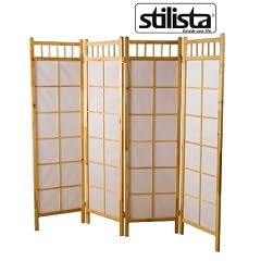 STILISTA� Paravent natur/weiss, 179 x 156 cm