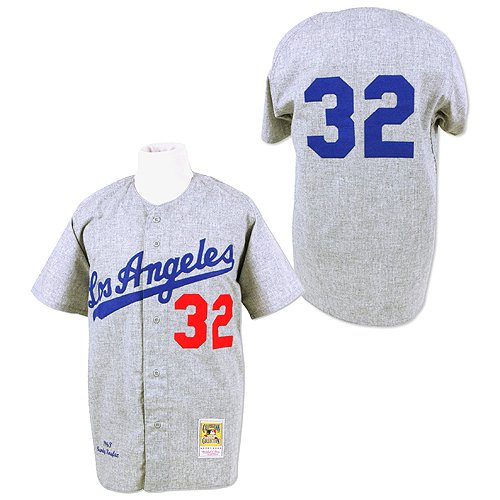 Los Angeles Dodgers Authentic 1963 Sandy Koufax Road Jersey By Mitchell & Ness 36