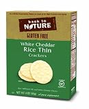 Back to Nature Rice Thins, White Cheddar, 4-Ounce Boxes (Pack of 12)