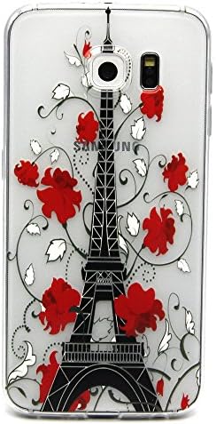S6 Case, ESKK® High Quality Slim Fit Flexible Soft TPU Extra Grip Anti-Scratch Drop Resistance Protective Cover Case for Samsung Galaxy S6 Beautiful Attractions Pattern (Tower)