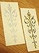 Inlay Stickers for Guitar Headstock - Small Torch (2pcs Set) - White Pearl & Ocher