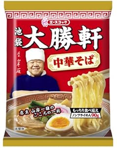 エースコック 池袋大勝軒(袋) 中華そば 122g×12個