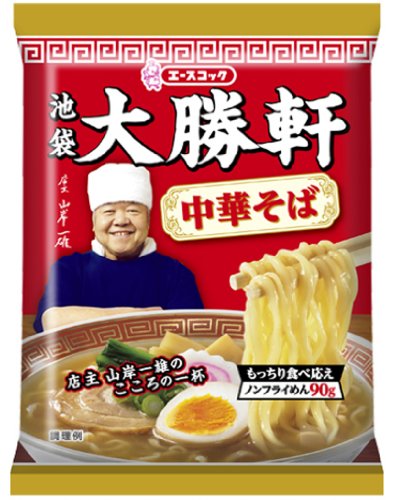 エースコック 池袋大勝軒(袋) 中華そば 122g×12個