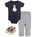 Hudson Baby Bodysuit, Pant and Shoe, Dog, 9-12 Months