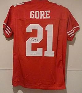 Signed Frank Gore Jersey - RED SIZE XL MESH w - JSA Certified - Autographed NFL Jerseys