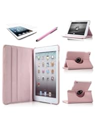 Single Detail Page Misc: ATC (Pink) 360 Degrees Slim Rotating Stand Leather Case Cover for Apple iPad mini 7.9 inch Tablet With Auto Wake / Sleep Feature - ATC