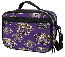 LSU Tigers Lunch Box Insulated LSU Cooler Bag - NO Lead Lead-Free Lunchbox